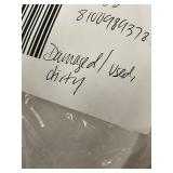 2 Linen Bedding Items: Twin Duvet Cover and Full Bed Skirt, Damaged/Used