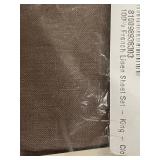 Bokser Home 100 percent French Linen King Sheet Set - Clay