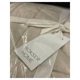 Bokser Home French Linen Box Stitch Quilt - Full/Queen, Putty Heather