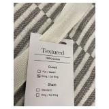 Bokser Home Textured King/Cal King Duvet Cover - 100 Percent Cotton