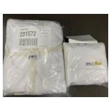 Lot of White 100% Cotton Percale Kitchen Textiles, With Stains