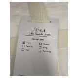 Bokser Home Twin 100 Percent French Linen Sheet Set