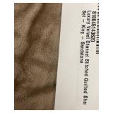 Bokser Home King Velvet Channel Quilted Sandstone Quilt Set