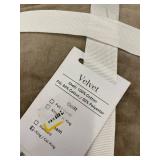 King/Cal King Velvet Standard Sham - Beige Velvet & Cotton