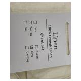 Bokser Home King Sheet Set, 100 Percent French Linen