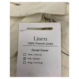 Bokser Home 100 Percent French Linen Full/Queen Duvet Cover