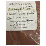 King Size 100 Percent French Linen Sheet Set, Used