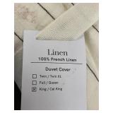 BOKSER HOME King/Cal King Linen Duvet Cover - Stained