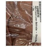100 Percent French Linen Bathrobe Small Medium Clay