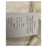 BOKSER HOME French Linen Standard Sham Sets - White and Oatmeal