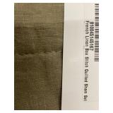 BOKSER HOME French Linen Standard Sham Sets - White and Oatmeal