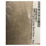King 100 Percent French Linen Duvet Cover