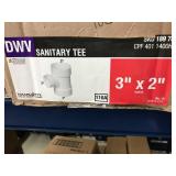 DWV SANITARY TEE 3" X 2"