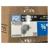 PVC SCHEDULE 40 90* ELBOW 3/4"