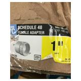 PVC SCHEDULE 40, FEMALE ADAPTER, 1"
