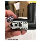 BLACK PVC ELBOW, 1/2"