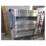 Avantco Dual Pizza Oven 28"x24"x26" Slot Openings 18"x18"