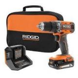 RIDGID 18V Cordless 1/2 in. Hammer Drill/Driver Kit with 2.0 Ah Battery and Charger  Customer Returns See Pictures