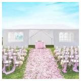 10 ft. x 30 ft. Wedding Party Canopy Tent Outdoor Gazebo with 8 Removable Sidewalls  Customer Returns See Pictures
