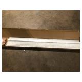 Home Decorators Collection White Cordless Room Darkening Faux Wood Blind with 2 in. Slats - 72.5 in. W x 72 in. L (Actual 72 in. W x 72 in. L)  Customer Returns See Pictures