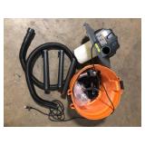 RIDGID 9 Gal. 4.25 Peak HP NXT Shop Vacuum Wet Dry Vac with General Debris Filter, Locking Hose and Attachments HD0900 Used      Customer Returns See Pictures