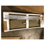 Delta Paxos 42-1/4 to 48 in. W x 76 in. H Frameless Sliding Shower Door in Satin Chrome with 5/16 in. Clear Glass   Customer Returns See Pictures