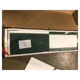 Vintage Green MDF 55 in. Storage Buffet Sideboard with Floral Design Doors Customer Returns See Pictures