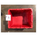 Milwaukee PACKOUT 18.6 in. Tool Storage Crate Bin with Carrying Handles and 50 lbs. Weight Capacity  Customer Returns See Pictures