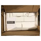FUFU&GAGA 5-Drawers White Makeup Vanity Sets Dressing Table Sets With Stool, Mirror, LED Light and 3-Tier Storage Shelves  Customer Returns See Pictures
