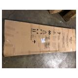 Delta Paxos 42-1/4 to 48 in. W x 76 in. H Frameless Sliding Shower Door in Satin Chrome with 5/16 in. Clear Glass   Customer Returns See Pictures