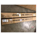 Lot of Art3dwallpanels Walnut 0.83 in. x 0.65 ft. x 8 ft. Wood Slat Acoustic Panels, MDF Decorative Wall Paneling (4 Piece/21 sq. ft.)   Customer Returns See Pictures