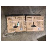 Lot of StyleWell 26 lbs. Concrete and Resin Patio Umbrella Base in Black   Customer Returns See Pictures