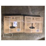Lot of StyleWell 26 lbs. Concrete and Resin Patio Umbrella Base in Black   Customer Returns See Pictures