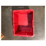 Milwaukee PACKOUT 18.6 in. Tool Storage Crate Bin with Carrying Handles and 50 lbs. Weight Capacity  Customer Returns See Pictures