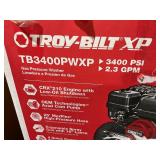 TROY BILT Troy-Bilt 3400 PSI at 2.4 GPM Gas Pressure Washer, 208cc Engine, Durable Steel Frame