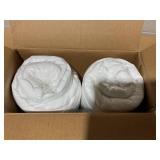 LOT OF 2 Super Plush Gel Fiber Filled Pillows Meduim Soft Support