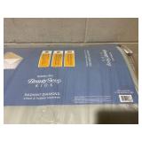 Simmons BeautySleep Kids Radiant Diamond Crib and Toddler Mattress, Waterproof, Extra Firm, GREENGUARD Gold, Sustainably Sourced Fiber Core, White/Blue