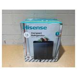 Hisense 1.6 Cu ft Single Door Mini Fridge, Black