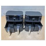 LOT OF 2 Ninja DZ401 DualZone Air Fryer