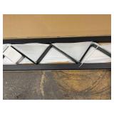 Steel Stair Stringer 7 Step-2 pcs, Pre-drilled Holes Steel Stair Riser for Deck Height 58in,Heavy Duty Outdoor Steps,MAX Load Capacity:500lbs