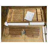 Plank+Beam Farmhouse Coffee Table, 54" Solid Wood Tables for Living Room, Rectangular Center Table