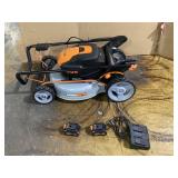 LOT OF 3 Worx Nitro Lawn Mower,Blower,and Trimmer
