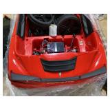 Chevrolet Kids Electric Car, Corvette C8 12V7Ah Battery Powered Ride on Car, 4 Wheels Ride on Toys with Remote Control, Music, Bluetooth, 3 Speeds for Boys Girls 3-6, Red