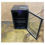 Antarctic Star Beverage Refrigerator,145 Can Mini Fridge,Freestanding wine cooler for Soda Beer or Wine,Glass Door, Small Drink Dispenser Machine, Touch Screen for Home Office or Bar, 4.5 cu.ft