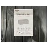 Keter 150 Gal. Large Deck Box Resin Grey for Patio Garden Furniture, Rockwood Outdoor Storage Container