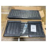 Keter 150 Gal. Large Deck Box Resin Grey for Patio Garden Furniture, Rockwood Outdoor Storage Container