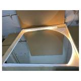 Niccy Half Moon LED Mirror for Bathroom, 36" Semi Backlit Mirrors Frameless Makeup Mirror with Light, Anti-Fog, Shatter-Proof, 3 Colors, Smart Vanity Mirrors