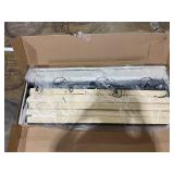 Full beige Metal Tufted Bed Frame with Headboard