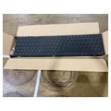 FDW Room divider 4 -Panel Black Wood Folding Country Style Room Divider