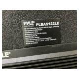Pyle 12" Dual Subwoofer Box System 600-Watt Slim Mount Truck Audio Subwoofer Box Rear Vented Design